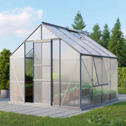 Serre de jardin Meridian1 6,7m² en aluminium anodisé et polycarbonate 4mm – Vitavia