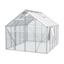 Serre de jardin Meridian1 8,3m² en aluminium anodisé et verre de sécurité 3mm – Vitavia