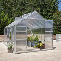 Serre de jardin Meridian2 8,3m² en aluminium anodisé et polycarbonate 6mm – Vitavia