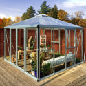 Serre Fortuna 10,2m² en aluminium anodisé et vitrage combiné - Vitavia