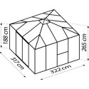 Serre Fortuna 10,2m² en aluminium anodisé et vitrage combiné - Vitavia