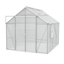 Serre de jardin Jupiter 8,3m² en alu anodisé et polycarbonate 4mm - Vitavia