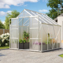 Serre de jardin Jupiter 6,7m² en alu anodisé et polycarbonate 6mm - Vitavia