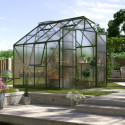 Serre de jardin Jupiter 6,7m² en alu émeraude et polycarbonate 6mm - Vitavia