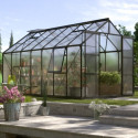 Serre de jardin Jupiter 11,5m² en alu noir et polycarbonate 6mm - Vitavia