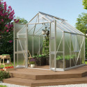 Serre de jardin Olymp 6,7m² en alu anodisé et polycarbonate 6mm - Vitavia