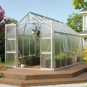 Serre de jardin Olymp 9,9m² en alu anodisé et polycarbonate 4mm - Vitavia