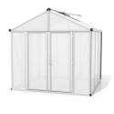 Serre de jardin Zeus Comfort 6,2m² en alu anodisé et polycarbonate 16mm - Vitavia