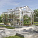 Serre de jardin Zeus Comfort 11,9m² en alu anodisé et vitrage combiné - Vitavia
