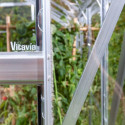 Serre de jardin Uranus 6,7m² en alu anodisé et verre de sécurité 3mm - Vitavia