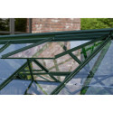 Serre de jardin Uranus 6,7m² en alu émeraude et verre de sécurité 3mm - Vitavia