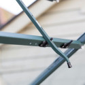 Serre de jardin Uranus 6,7m² en alu émeraude et verre de sécurité 3mm - Vitavia