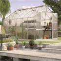 Serre de jardin Uranus 9,9m² en alu anodisé et panneaux de PC 4mm - Vitavia