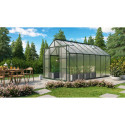 Serre de jardin Uranus 11,5m² en alu émeraude et panneaux de PC 6mm - Vitavia