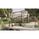 Serre de jardin Uranus 11,5m² en alu noir et panneaux de PC 4mm - Vitavia