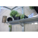 Mini-serre Polis 0,35m² en alu anodisé et verre ESG 3mm – fondation en acier – Vitavia
