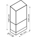 Mini-serre Polis 0,35m² en alu noir et verre ESG 3mm – fondation en acier – Vitavia