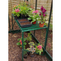 Table en aluminium émeraude – L121cm – pour les serres de jardin Vitavia