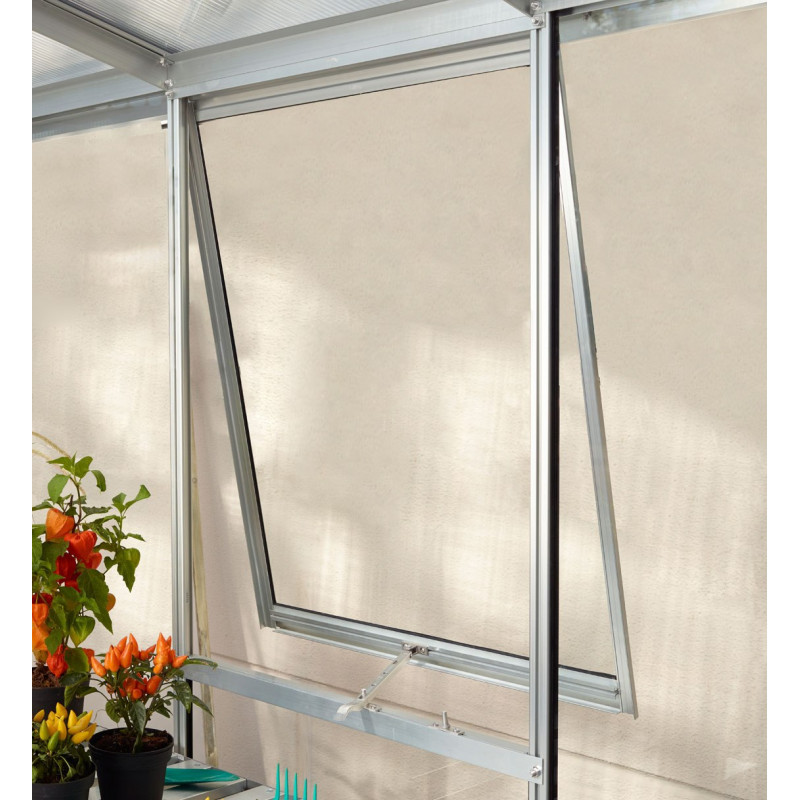 Fenêtre latérale V – alu anodisé et verre ESG 3mm – pour serres de jardin Vitavia