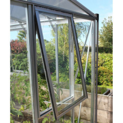 Fenêtre latérale H – alu anodisé et verre ESG 3mm – pour serres de jardin Vitavia