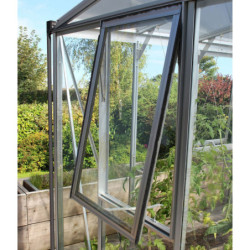 Fenêtre latérale Z – alu anodisé et verre ESG 3mm – pour serres de jardin Vitavia