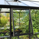 Fenêtre latérale Z – alu noir et verre ESG 3mm – pour serres de jardin Vitavia