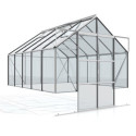 Serre Cassandra 8,3m² en alu anodisé et verre de sécurité - sans pierres de socle - Vitavia