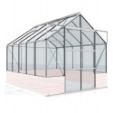 Serre Cassandra 8,3m² en alu anodisé et verre de sécurité - sans pierres de socle - Vitavia