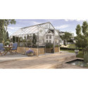 Serre Cassandra 11,5m² en alu anodisé et verre de sécurité - sans pierres de socle - Vitavia
