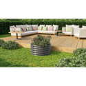 Potager surélevé en acier Zincalume® - granite – 401 Rond Vita – Vitavia