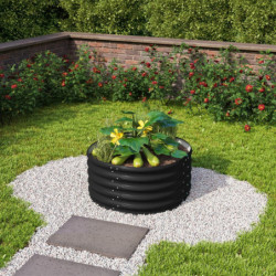 Potager surélevé en acier Zincalume® - noir - 401 Rond Vita - Vitavia