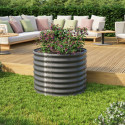 Potager surélevé en acier Zincalume® - granite - 630 Rond Vita - Vitavia