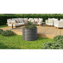 Potager surélevé en acier Zincalume® - granite - 630 Rond Vita - Vitavia