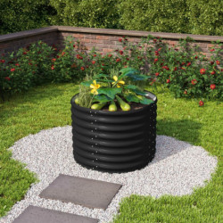 Potager surélevé en acier Zincalume® - noir - 630 Rond Vita - Vitavia