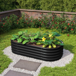 Potager surélevé en acier Zincalume® – noir – 401 Basic Vita – Vitavia