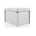 Mini-serre Gaia Jumbo en alu anodisé et PC 4mm – avec potager élevé – Vitavia