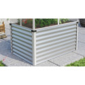 Mini-serre Gaia Jumbo en alu anodisé et PC 4mm – avec potager élevé – Vitavia