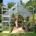 Serre Balance™ 8,88m² en aluminium argent et polycarbonate – Canopia by Palram