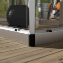 Serre Balance™ 14,64m² en aluminium argent et polycarbonate – Canopia by Palram