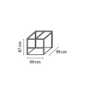 Composteur en acier Zincalume® - granite/noir – Tami – Vitavia