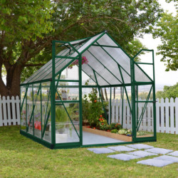 Serre Balance™ 5,76m² en aluminium vert et polycarbonate – Canopia by Palram