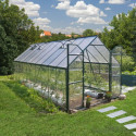 Serre Balance 14,64m² aluminium vert polycarbonate Canopia-Palram