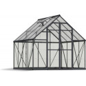 Serre Balance™ 5,76m² en aluminium gris anthracite et polycarbonate – Canopia by Palram