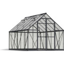 Serre Balance™ 8,88m² en aluminium gris anthracite et polycarbonate – Canopia by Palram