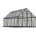 Serre Balance™ 14,64m² en aluminium gris anthracite et polycarbonate – Canopia by Palram