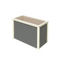 Potager surélevé 460L en bois 19mm - gris terre – Karibu