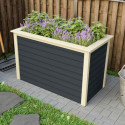 Potager surélevé 460L en bois 19mm - anthracite – Karibu