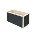 Potager surélevé 835L en bois 19mm - anthracite – Karibu