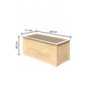 Potager surélevé 1490L en bois 28mm - naturel – Karibu
