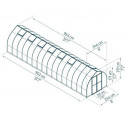 Serre de jardin en aluminium et polycarbonate 23,5m² Bella™ – Palram - Canopia